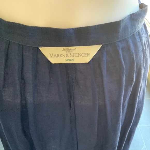 💖Lightweight100% Linen💖Midi Skirt With 2 Side Pockets - Picture 7 of 9